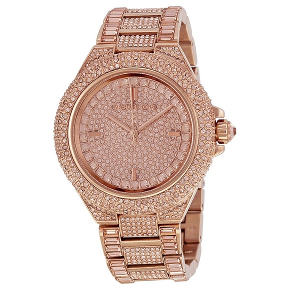 Michael Kors Rose-Gold Sparkle Jewel Crystal Watch - Picture 7 of 7